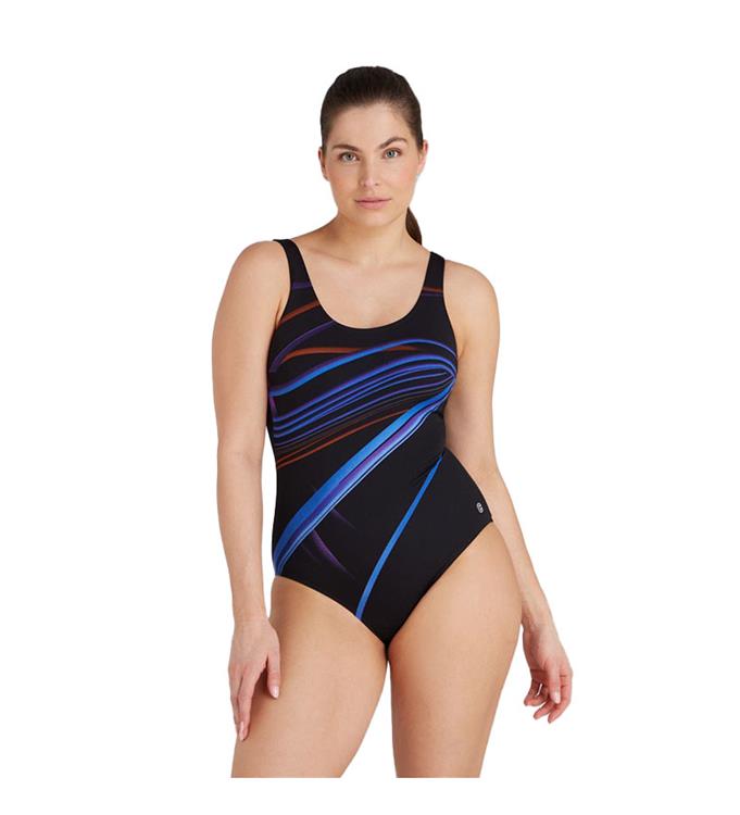 Ten Cate Women Soft Cup Blue Waves Badpak