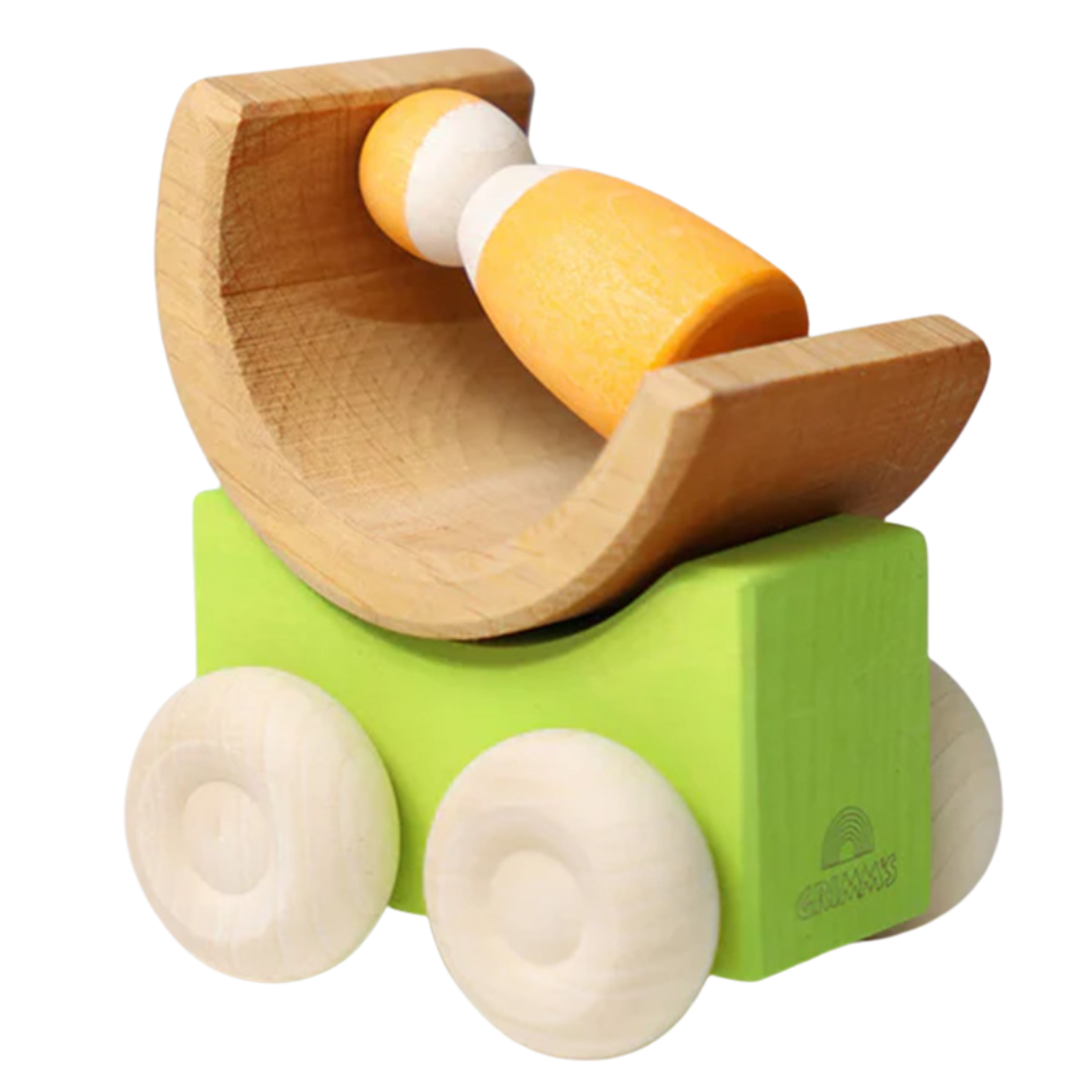 grimm's stapelauto's - groen - 2st