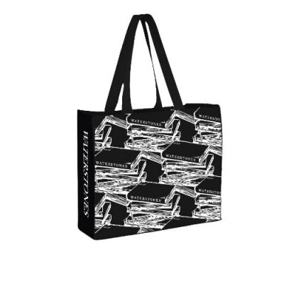 Waterstones Black Cloth Bag