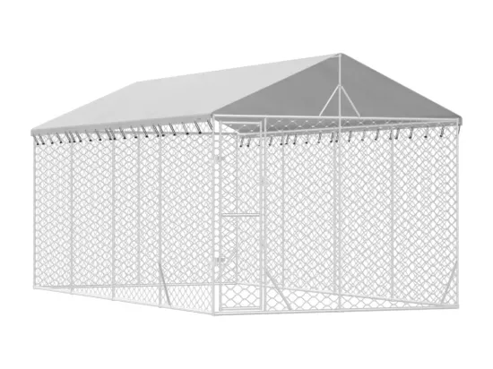 Chenil cage enclos pac argenté 3 x 6 x 45414 cm 02_0041901