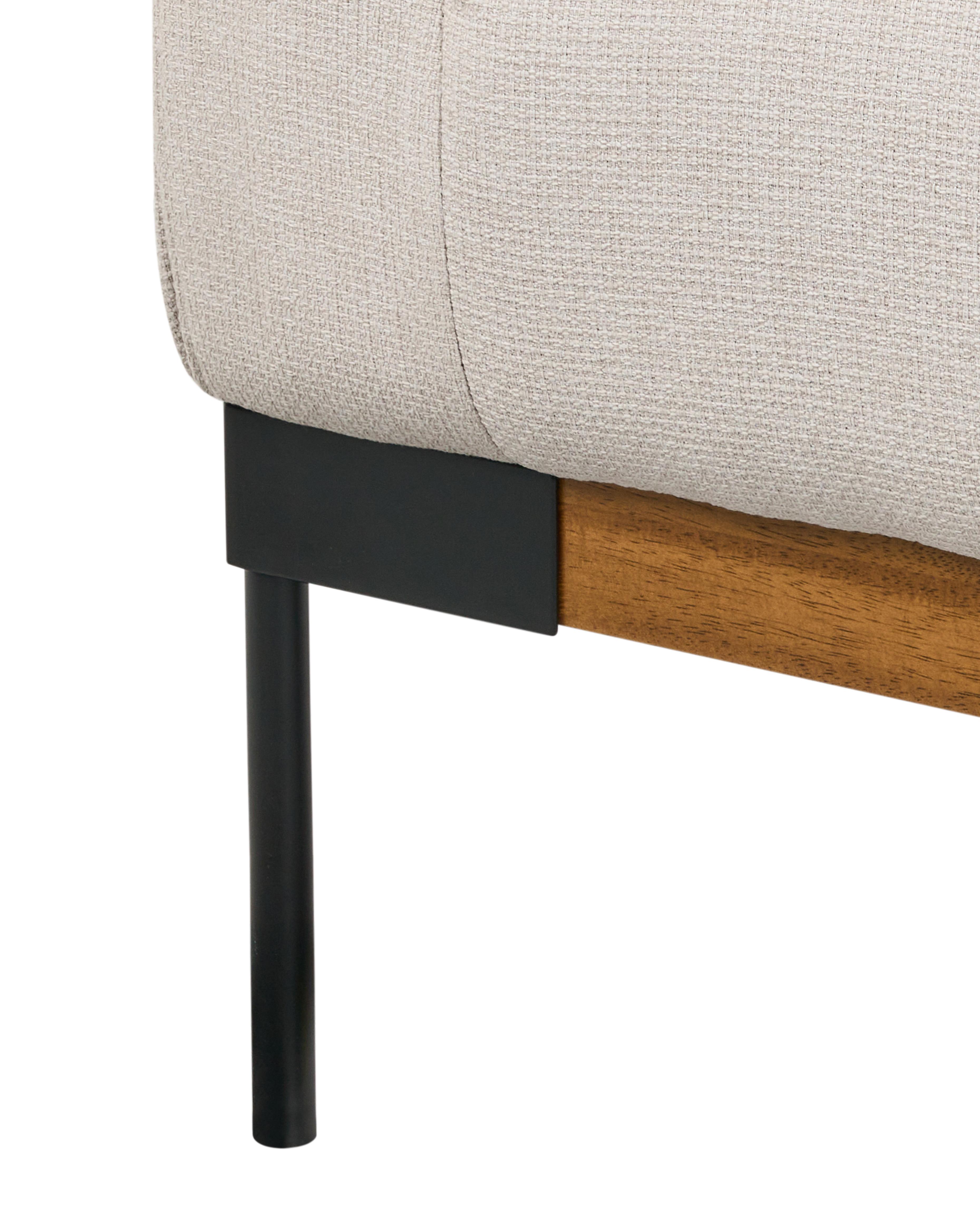 Fauteuil SKAVEN Stof Lichtbeige