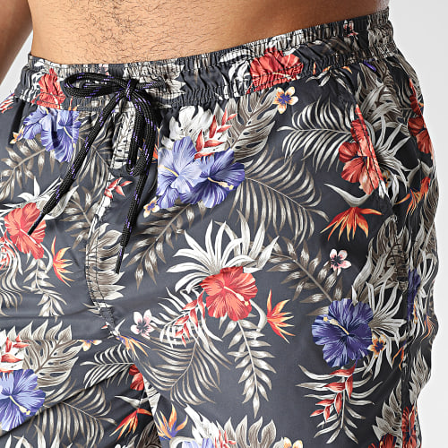 Short De Bain Nova Gris Anthracite Floral