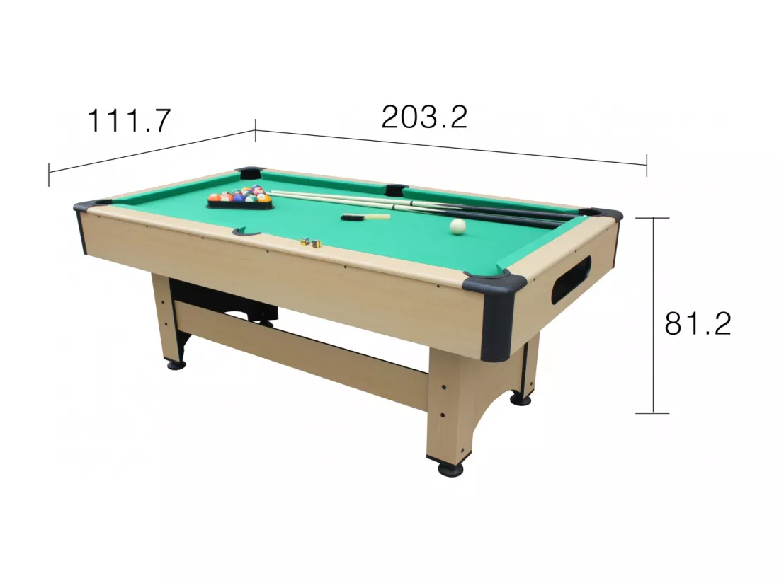 Billard américain pieds réglables + accessoires CHICAGO