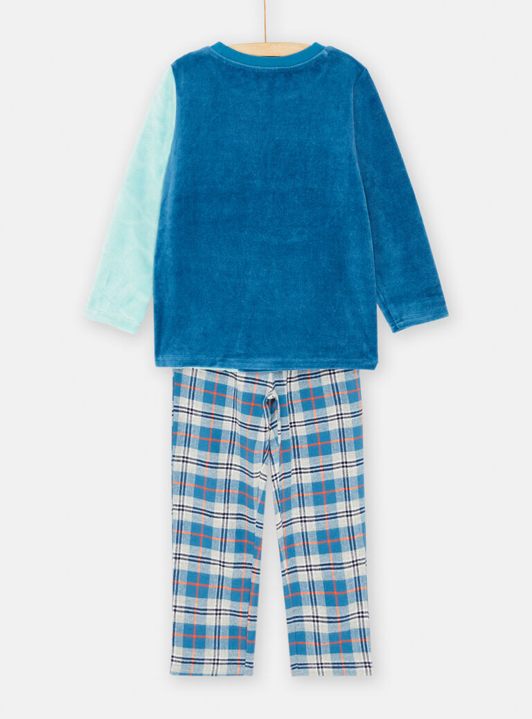 Ensemble pyjama bleu et gris