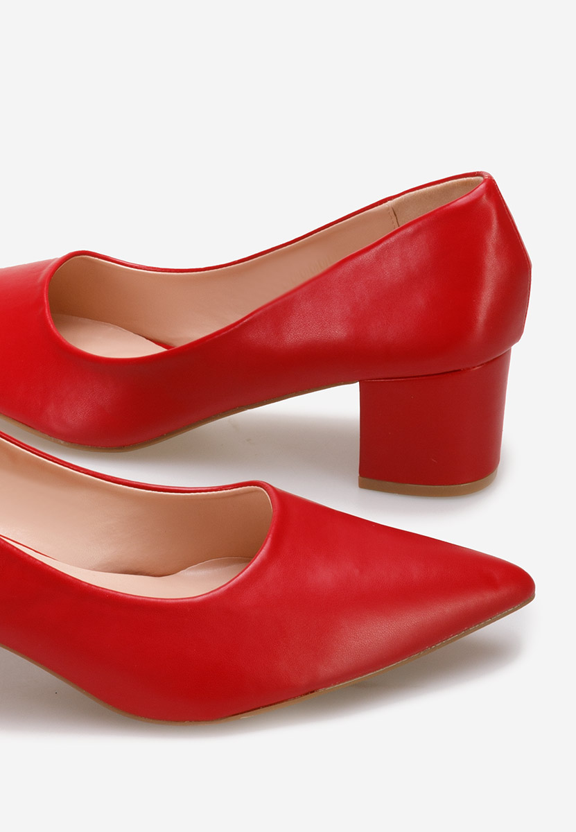 Chaussures à petit talon rouges Velmena