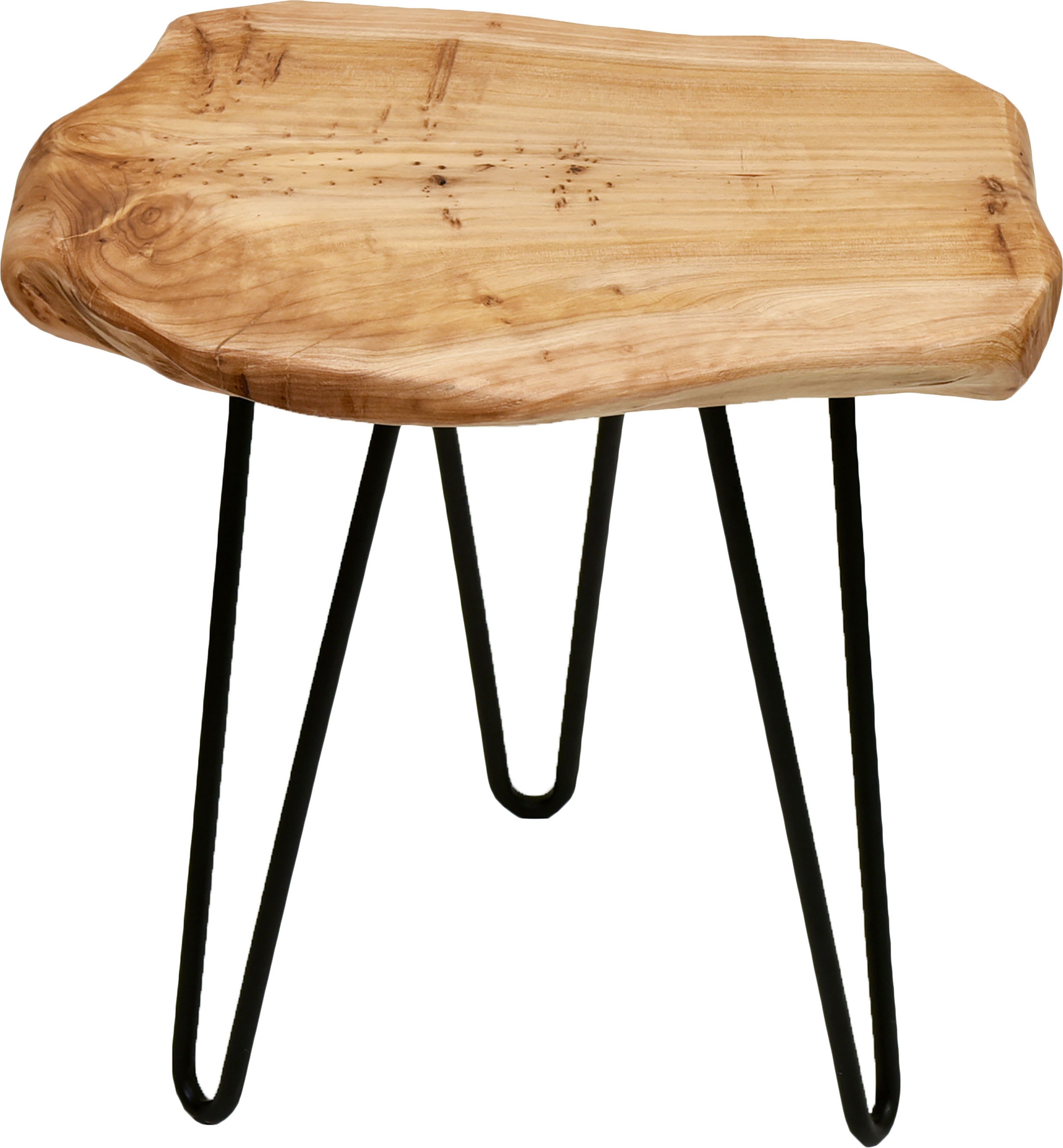 Kayoom Beistelltisch »Woody 210,TOPSELLER!,Beistelltisch aus Naturmaterial,Holz-Tischplatte« Beistelltisch, OTTOs Choice, 1 Stk. tlg. Naturbelassener Design-Beistelltisch, Holz-Tischplatte
