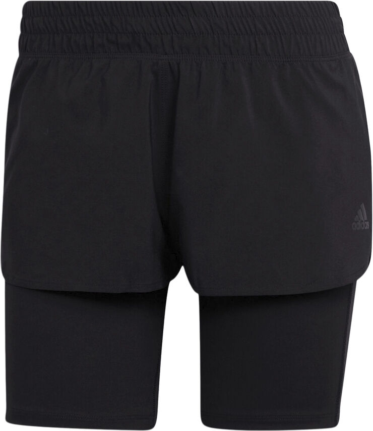 adidas Run Icons Two-in-One løbeshorts Sort