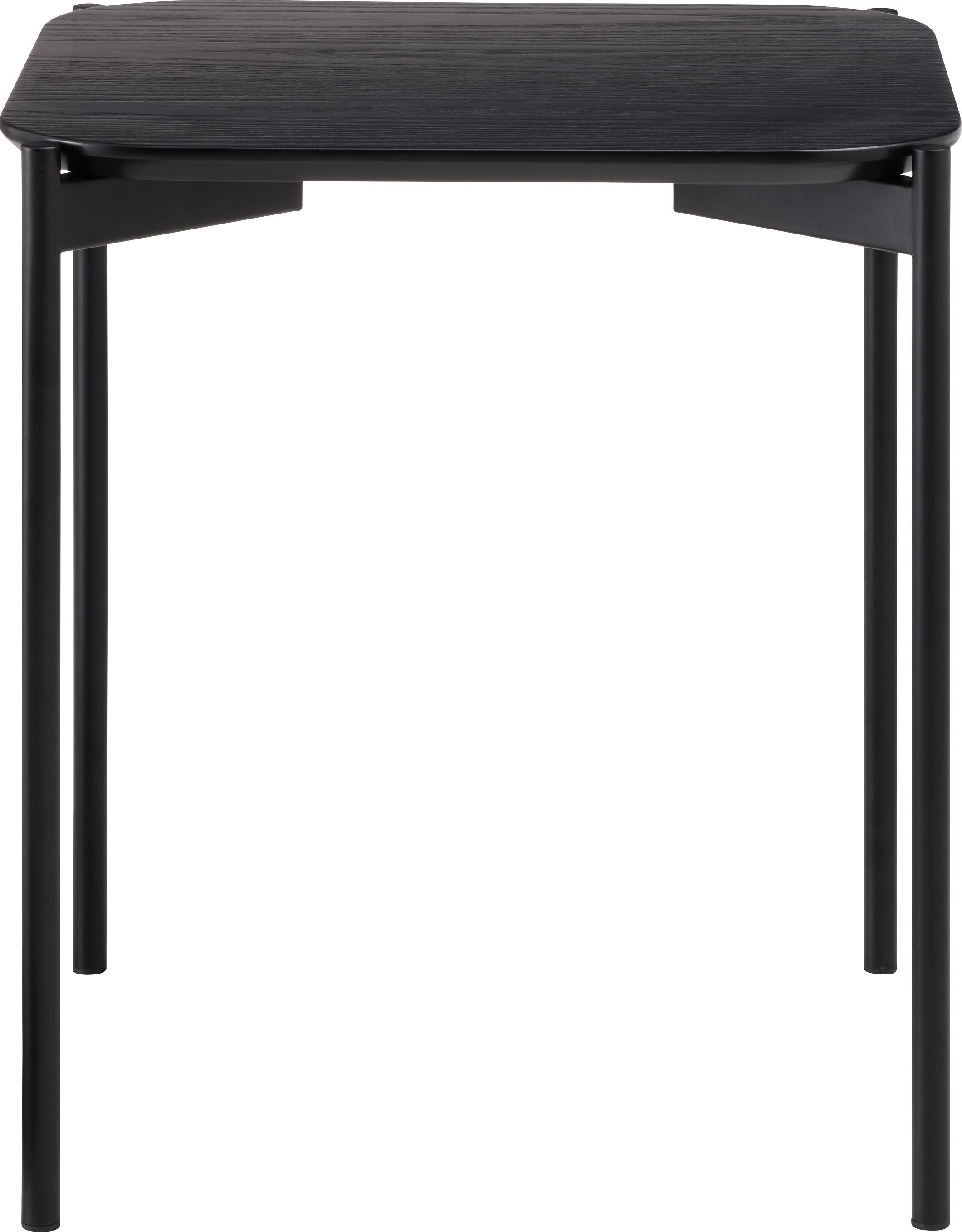 JENNIE Beistellt.sz MDF/Eschefurn.Metall - Schwarz / B: 40.0 cm x T: 40.0 cm x H: 45.0 cm