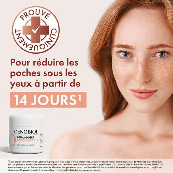 Oenobiol Complément Alimentaire Derma Expert Contour des Yeux 60 Comprimés
