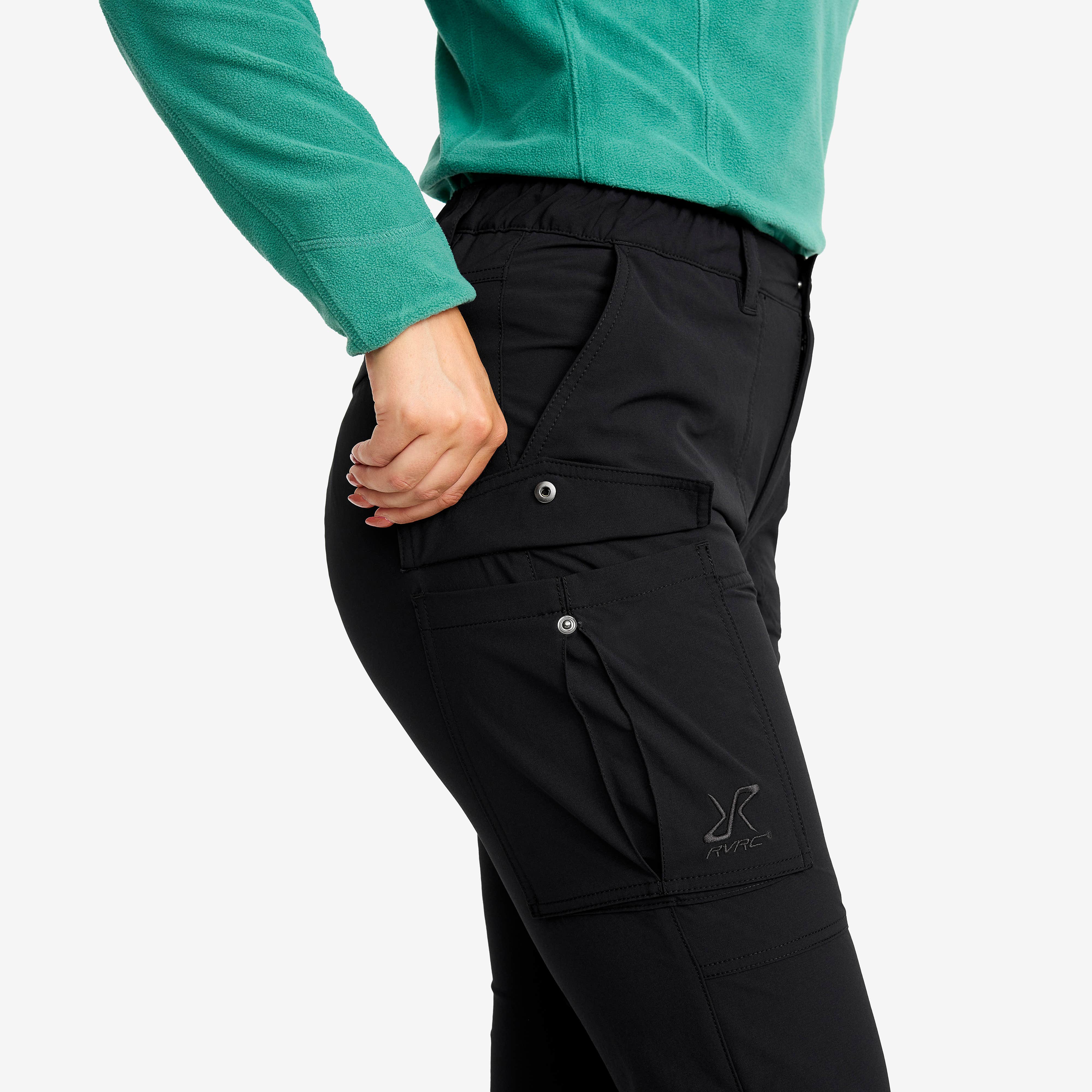 Adventure Cargo Stretch Pants Dame Black