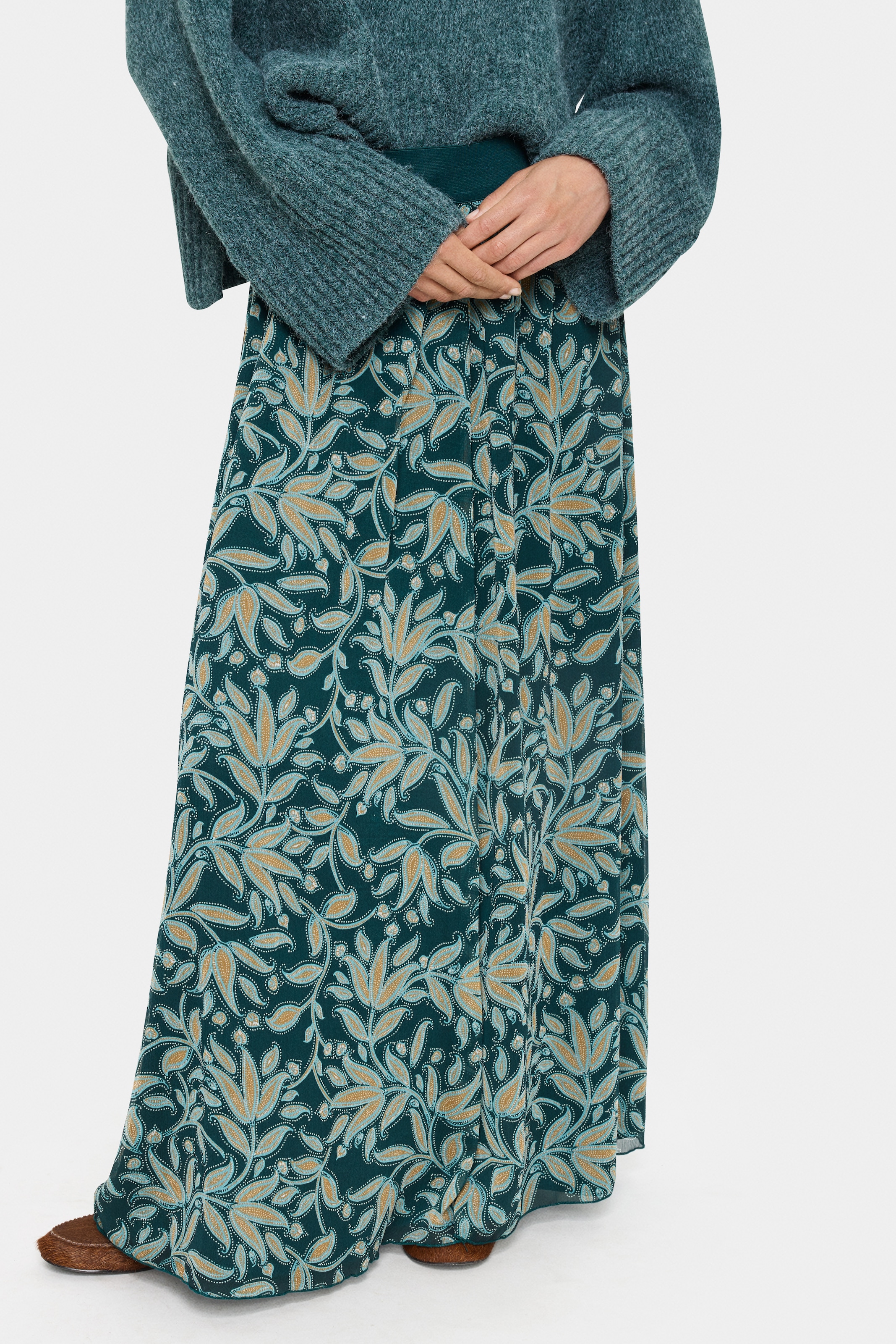 Saint Tropez Maxirock »MiljaSZ Crinkle Maxi Skirt«