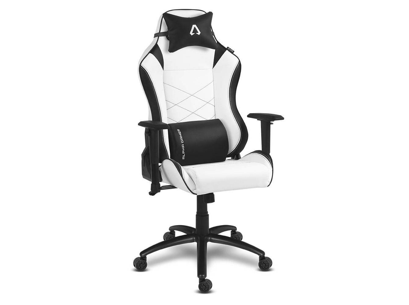 CADEIRA GAMING ALPHA GAMER ATENA BRANCA/PRETO