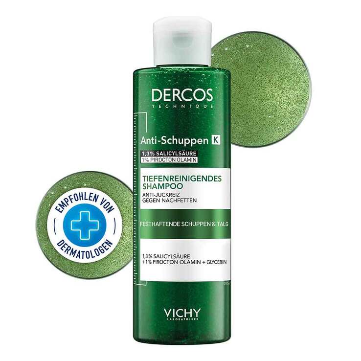 Vichy Dercos Anti-Schuppen K Pumplösung, 250 ml