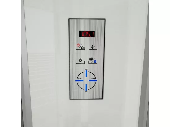 Home Deluxe Cabine de douche WHITE PEARL 120 x 80 cm Gauche