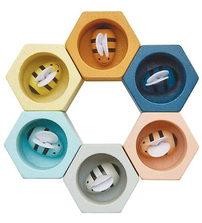 PlanToys Holzspielzeug - 13 Teile - Bienenstöcke