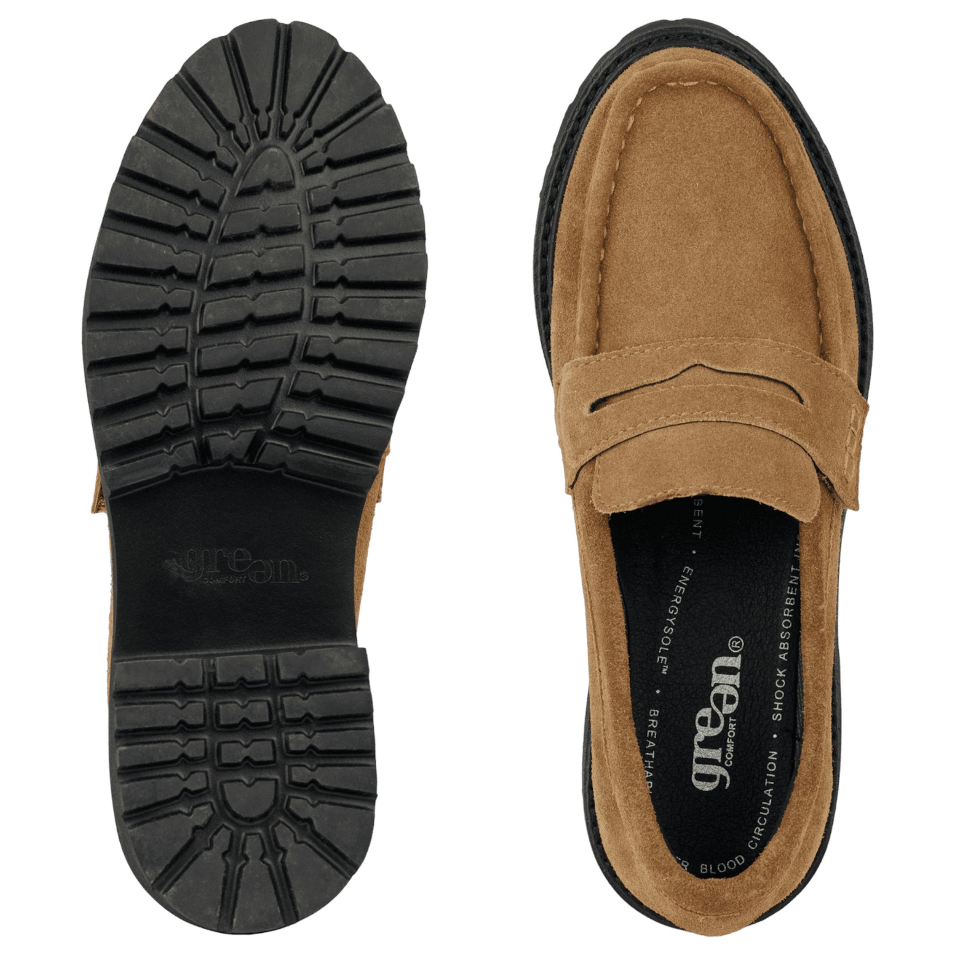 BERLIN BALOU loafers, kvinder, cognac