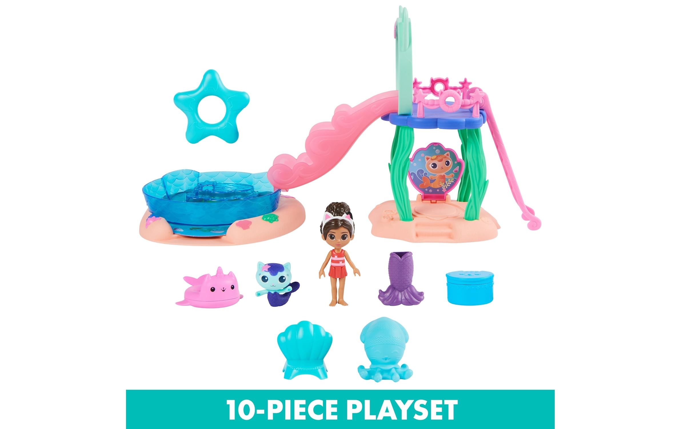 Spielfigurenset Gabby’s Dollhouse Pool AdventuresPool-Spielset mit Farbwechseleffekt