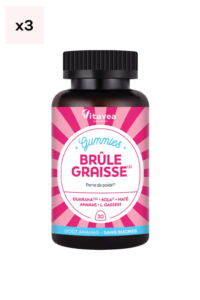 Gummies brûle graisse - Guarana & maté - 45 jours