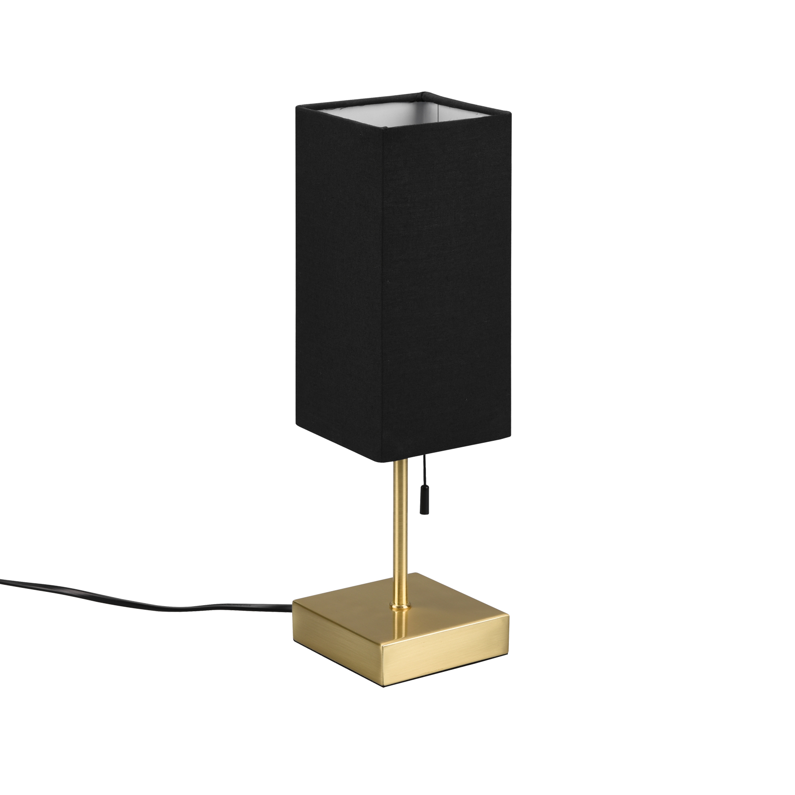 Tischlampe - braun-gold - Metall - mit USB-Anschluss