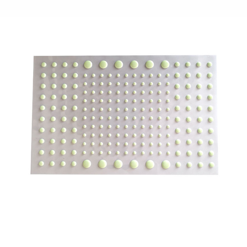 (413-tlg. Set) Leuchtsterne Fluoreszierende Wandsticker Sternenhimmel mit Kreise   Sterne fürs Kinderzimmer - Grün