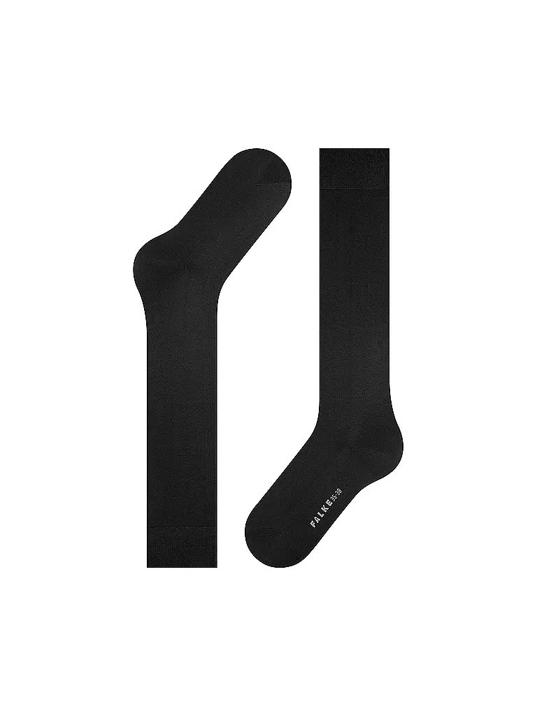 FALKE Kniestrümpfe COTTON TOUCH black schwarz