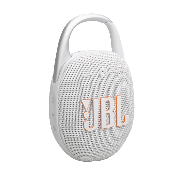 JBL - Clip5 Portable Bluetooth Speaker - White