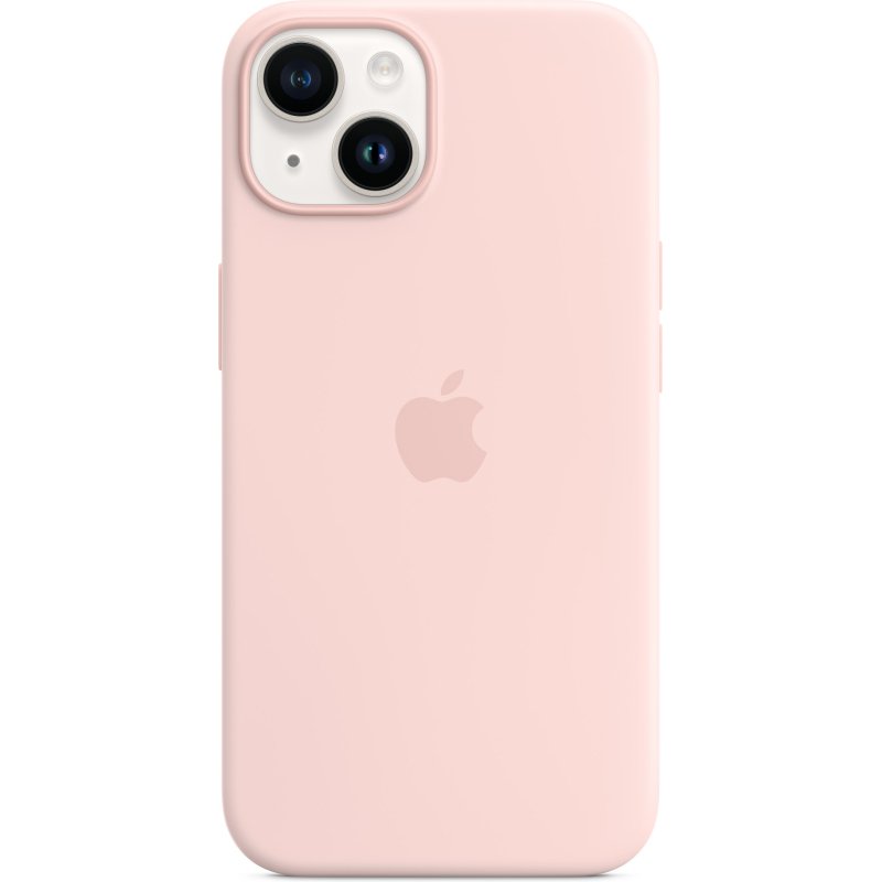 Apple Coque en silicone avec MagSafe pour iPhone 14 - Rose craie