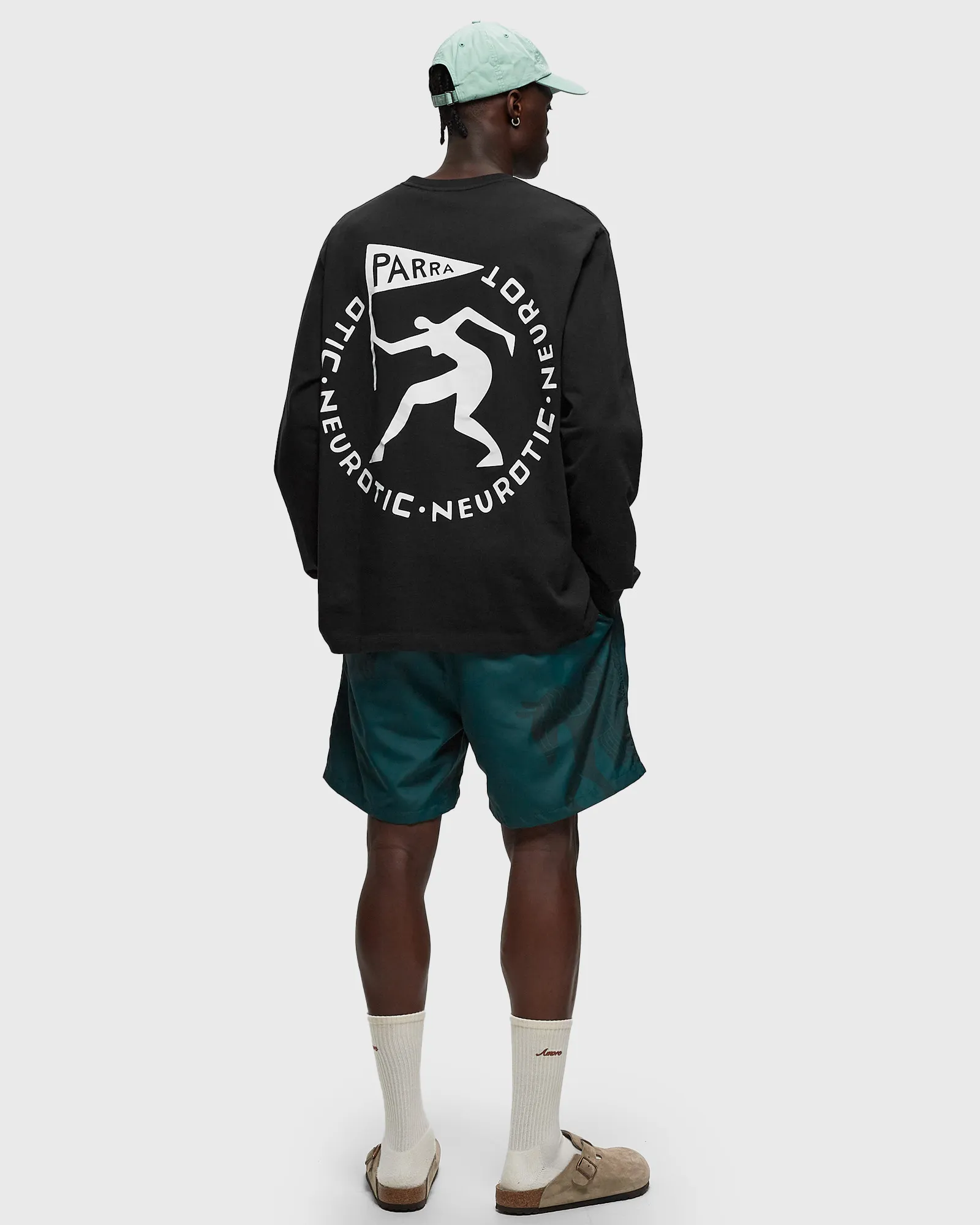 By Parra neurotic flag long sleeve t-shirt