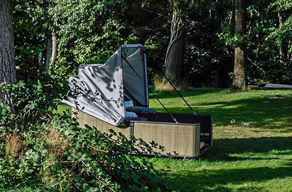 Außergewöhnlich Übernachten in der Outdoor Lounge Belau