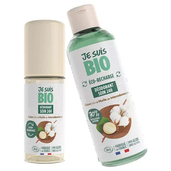 I Am Organic Desodorante Roll-On 24h Algodão e Macadâmia 50ml