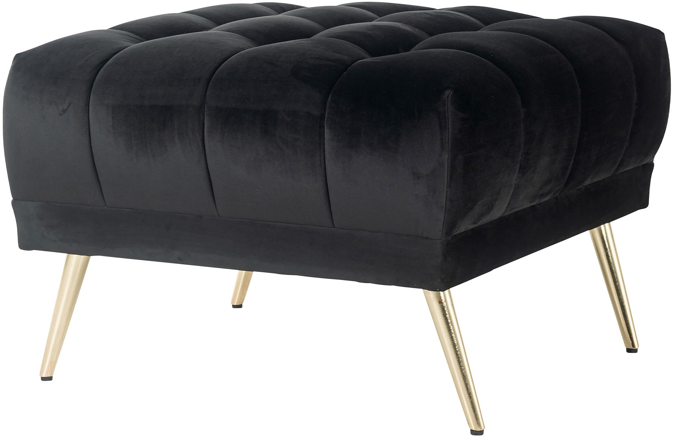 Poef 211255 Antraciet Velvet Huxley B76 x D76 x H50 cm