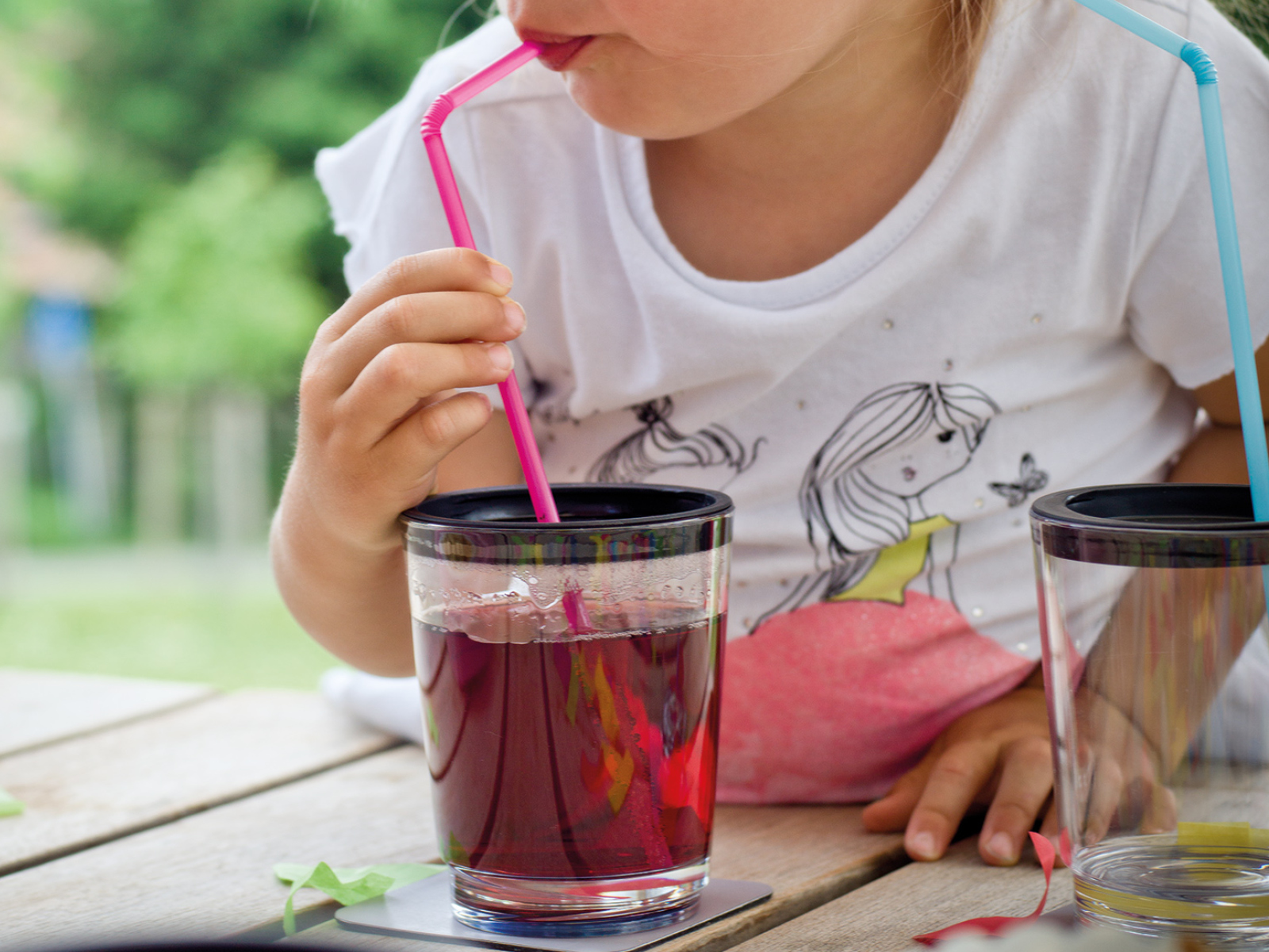 Silwy set van 2 deksels voor magnetische drinkbekers met opening voor rietje