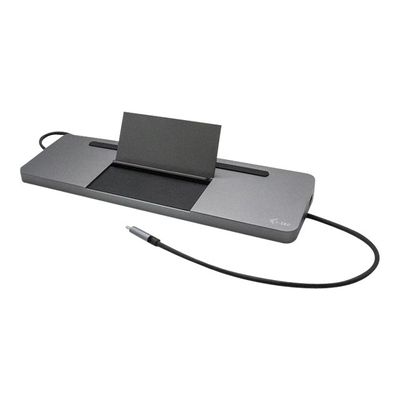 i-Tec USB-C Metal Ergonomic 4K - Station d'accueil - USB-C / Thunderbolt 3 - VGA, HDMI, DP - GigE