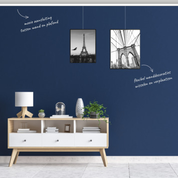 Artiteq Up Rail schilderij ophangsysteem compleet 2 meter wit (RAL 9016) overschilderbaar