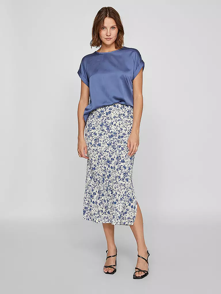 VILA Blusenshirt VIELLETTE  blau