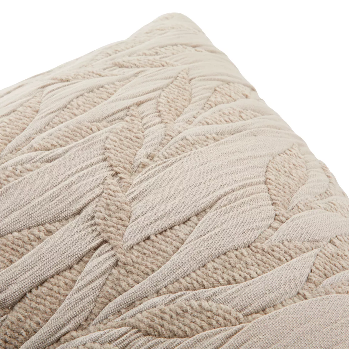 Coussin rectangulaire gaze de coton (38 x 58 cm) Letho Beige