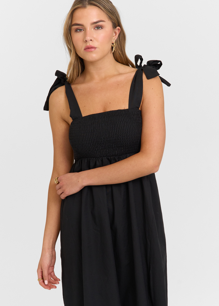 Geerte maxi jurk zwart