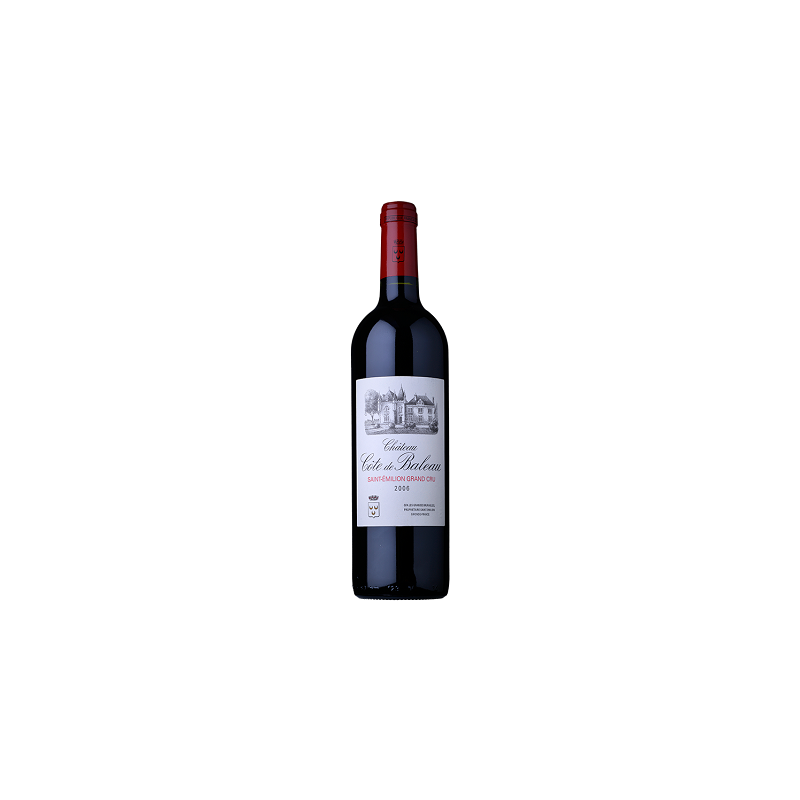 Château COTE DE BALEAU 2018 - Saint-Émilion Grand Cru - Grand Cru Classépar Caisse bois de 6 bouteilles 75 cl