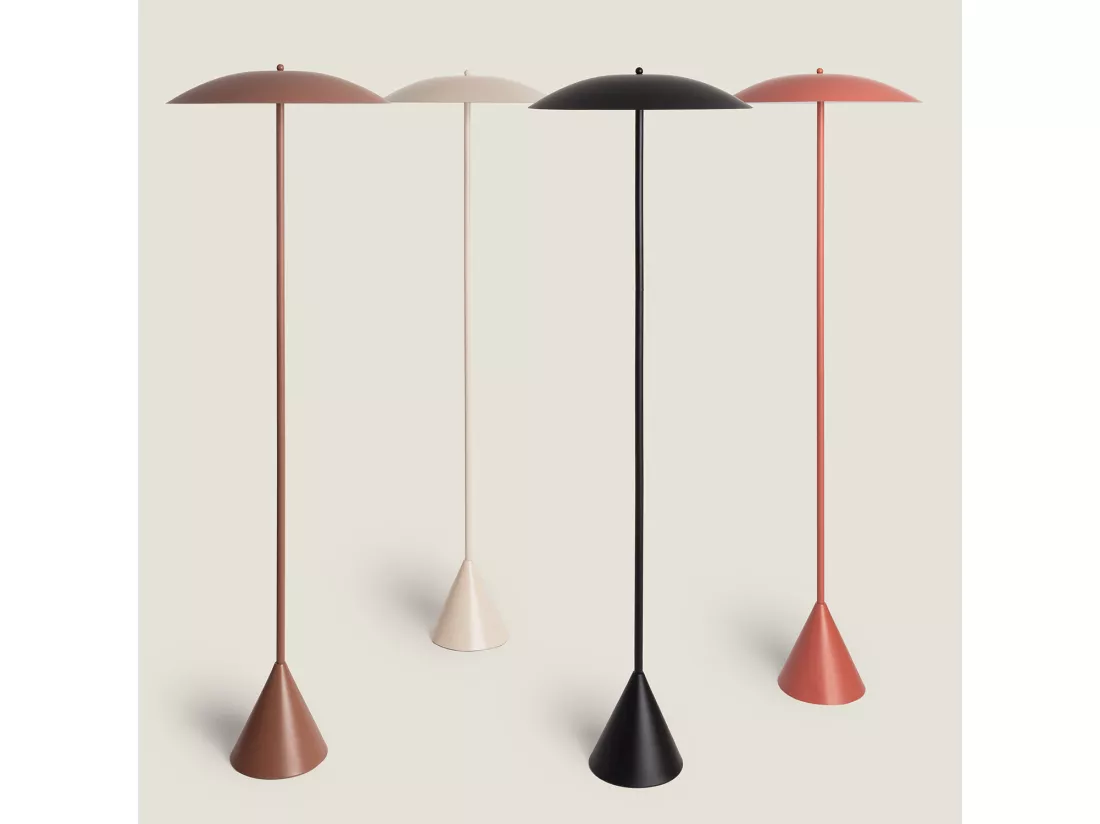 Lampadaire Métal Irmah Beige