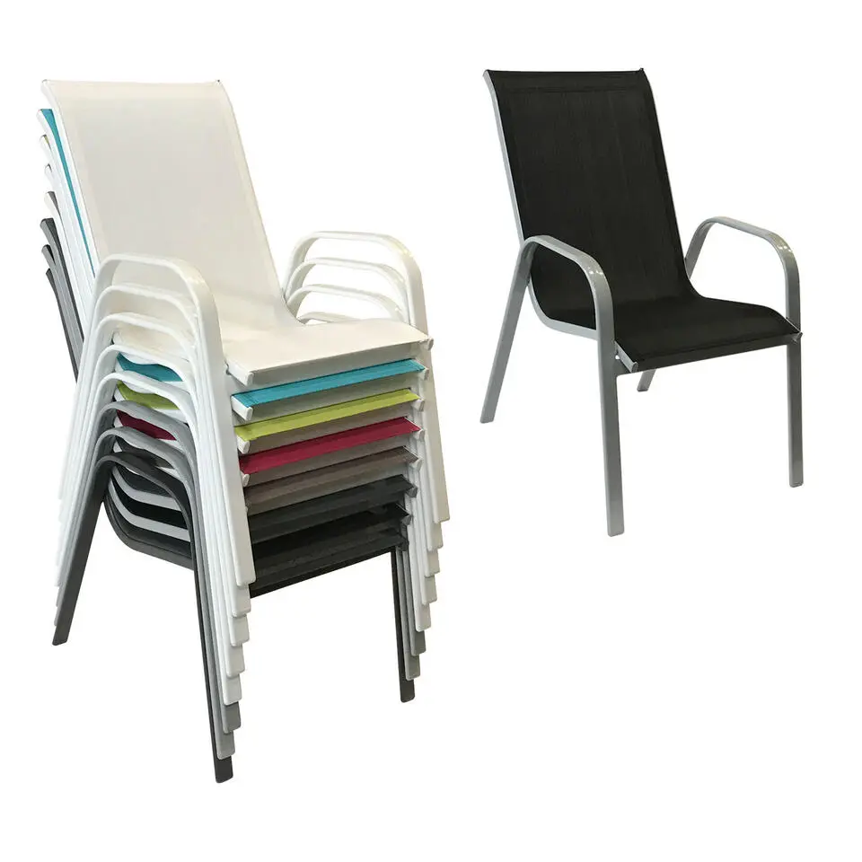 Happy Garden Stoel MARBELLA - Zwart - Aluminium