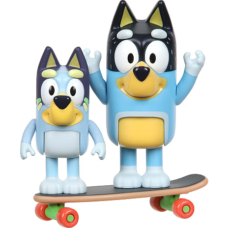 Bluey skateboarding figur 2-pak