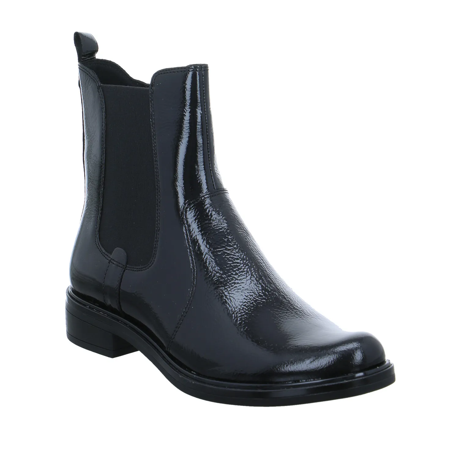 CAPRICE Boot Schwarz Leder