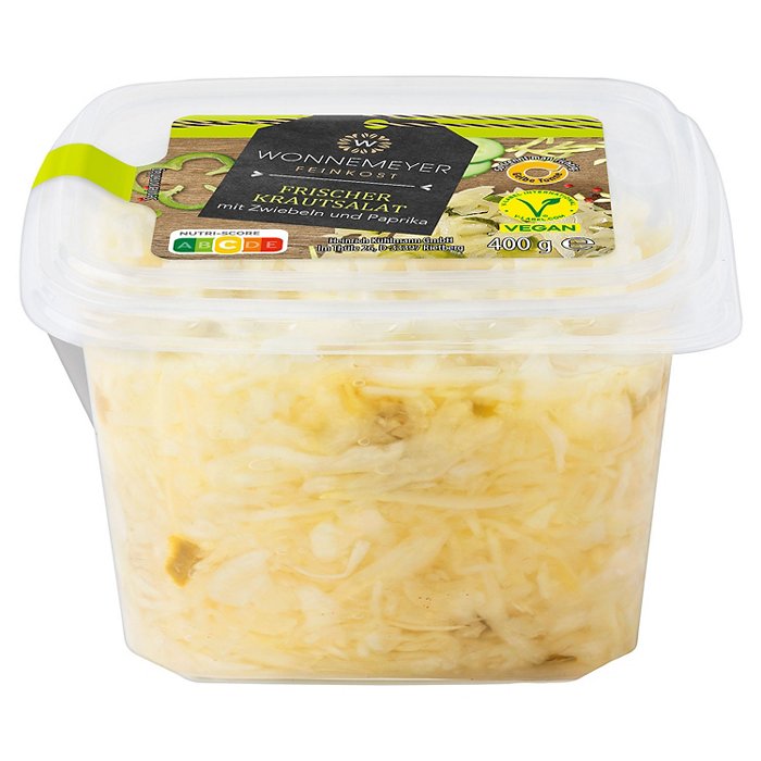 WONNEMEYER Feinkostsalat 400 g, Krautsalat mit Sahne