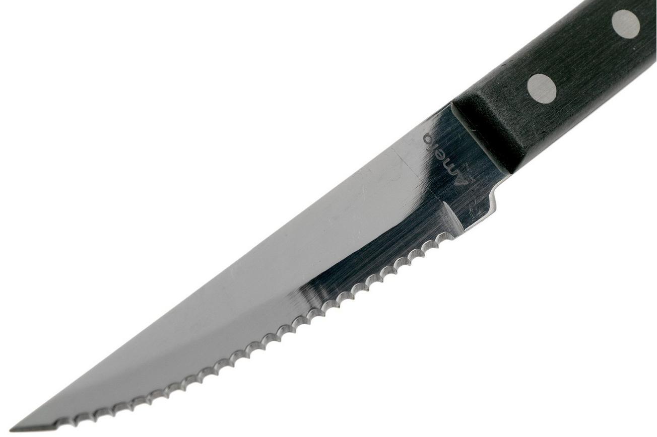 Amefa Pizza 7000 steakmessen zwart 6 stuks