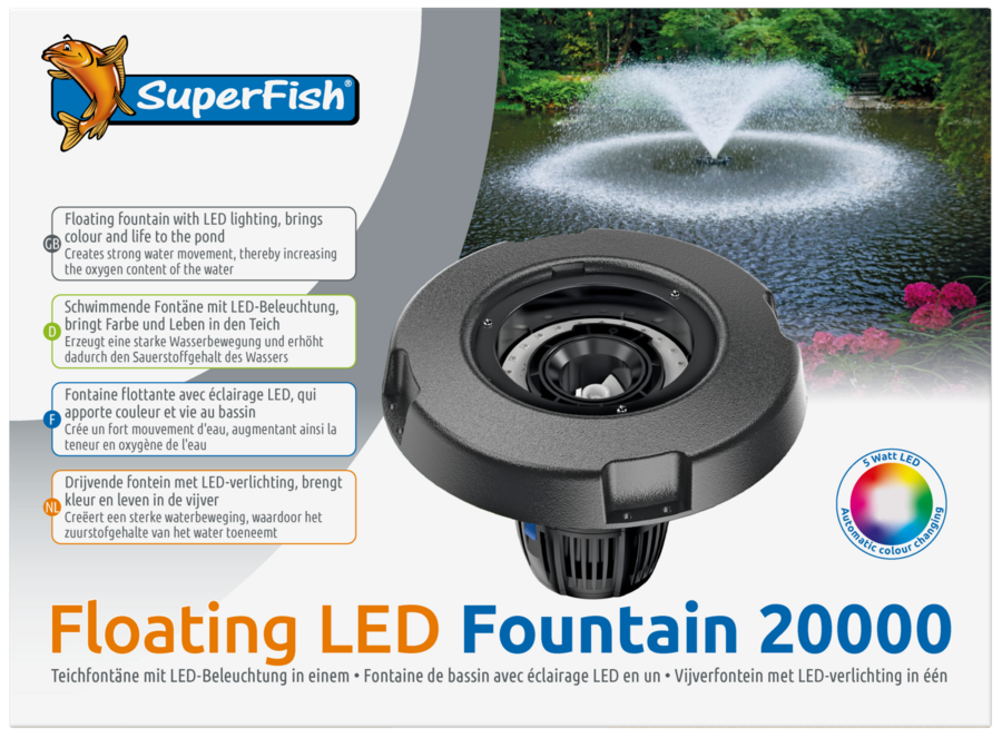 Superfish Floating Led Fountain 20.000-90 Watt