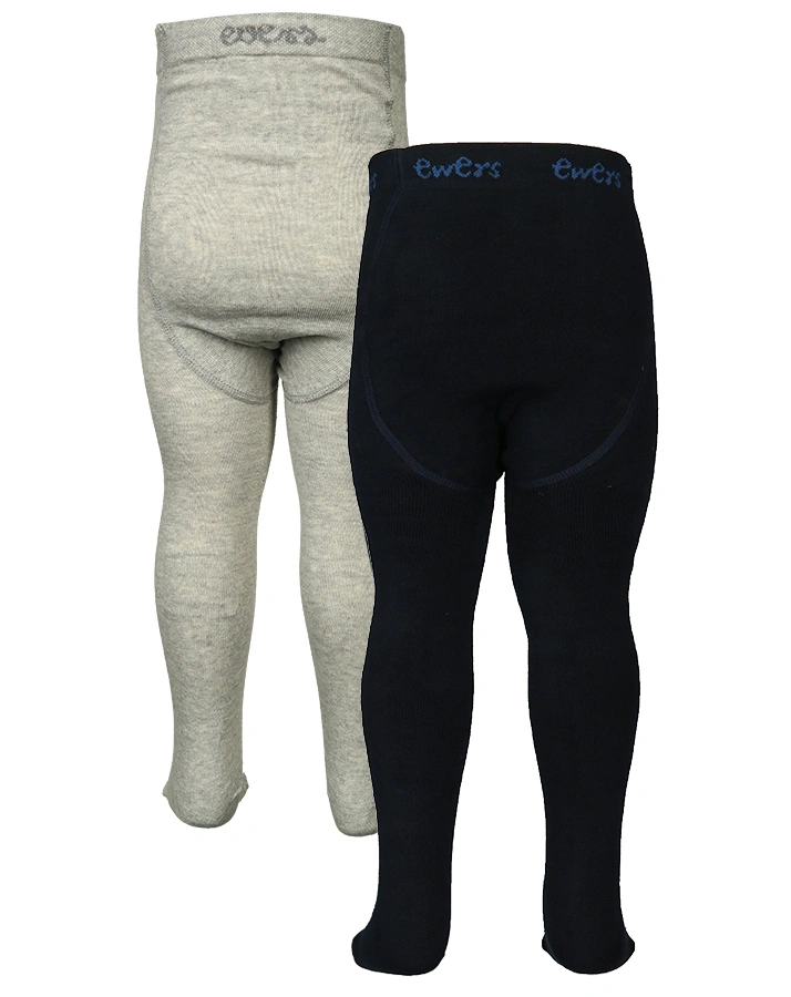 Thermo-Strumpfhose SUPER WARM 2er-Pack in grau/navy