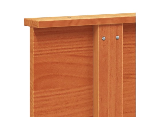 VIDAXL - Tête de lit cire marron 120 cm bois massif de pin