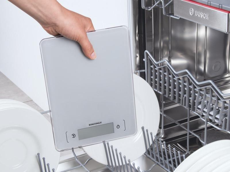 Soehnle Küchenwaage Page Aqua Proof Grau Wasserdichte Küchenwaage