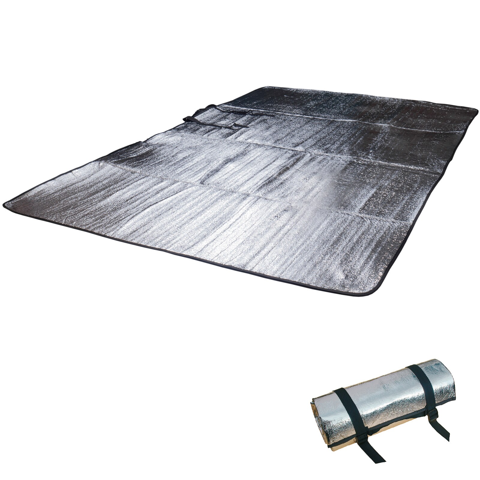 OUTDOOR Alu Isomatte Doppel Alumatte Thermo Isolier Matte 2 Personen Thermomatte
