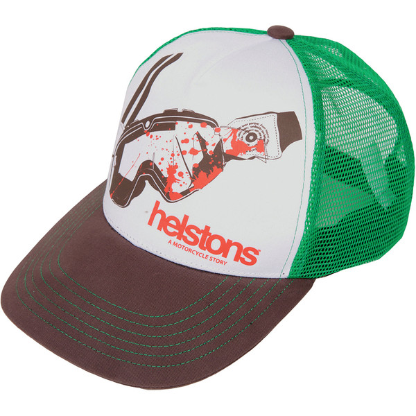 Helstons - Casquette Glasses Marron / Blanc / Vert
